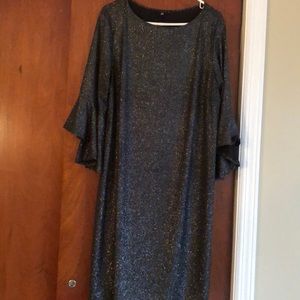 Gorgeous sparkle dress with bell sleeves